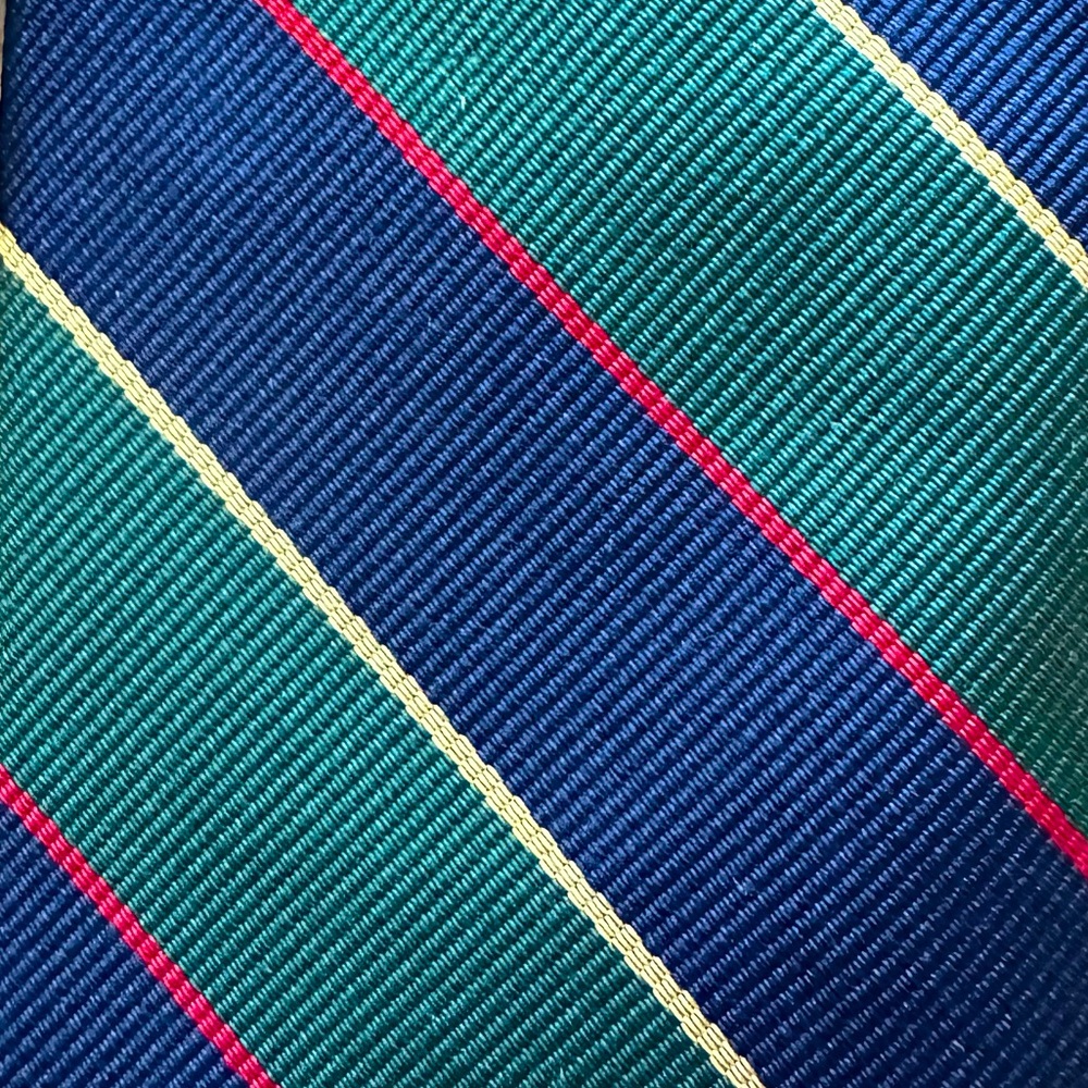 Robert Talbott Classic Repp Striped Silk Tie